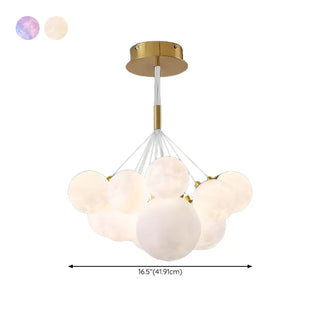 ZOWALA - Planet Living Room Adjustable Height Bubble Chandelier #size