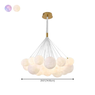 ZOWALA - Planet Living Room Adjustable Height Bubble Chandelier Image - 17