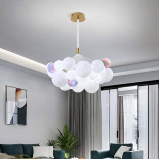 ZOWALA - Planet Living Room Adjustable Height Bubble Chandelier Image - 3