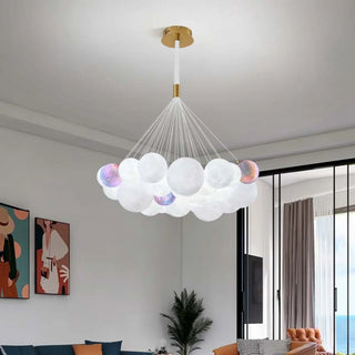 ZOWALA - Planet Living Room Adjustable Height Bubble Chandelier Image - 4