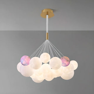 ZOWALA - Planet Living Room Adjustable Height Bubble Chandelier Image - 5