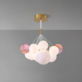 ZOWALA - Planet Living Room Adjustable Height Bubble Chandelier Image - 9