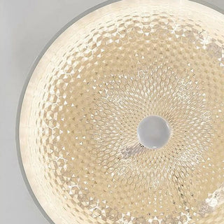 ZOWALA - Modern White Carved Metal Dome Ceiling Light Image - 8