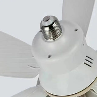 Modern White Shade 5 Blades Ceiling Fan with Light Zawala Image - 10