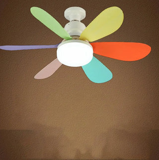 Modern White Shade 5 Blades Ceiling Fan with Light Zawala Image - 5