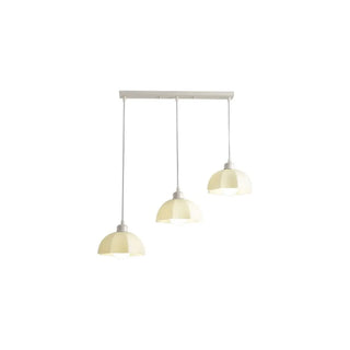 ZOWALA - White Flower 3-Light Kitchen Island Hanging Light Image - 7