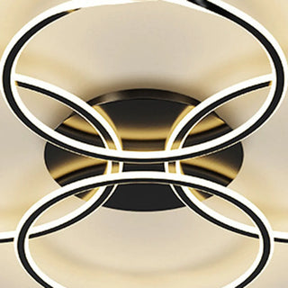 ZOWALA - Modern Circular LED Ceiling Light for Living Room White Image - 13