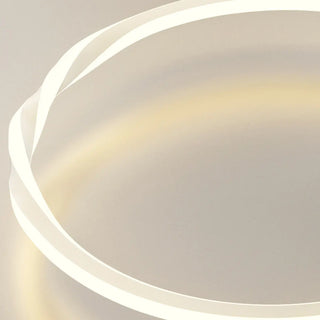 ZOWALA - Modern Circular LED Ceiling Light for Living Room White Image - 15
