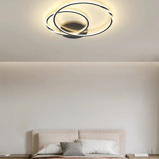 ZOWALA - Modern Circular LED Ceiling Light for Living Room White Image - 3