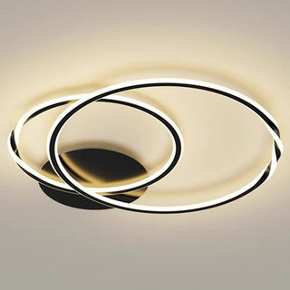 ZOWALA - Modern Circular LED Ceiling Light for Living Room White Image - 5