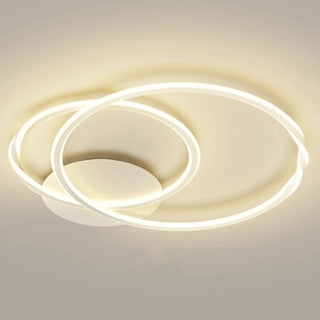 ZOWALA - Modern Circular LED Ceiling Light for Living Room White Image - 6
