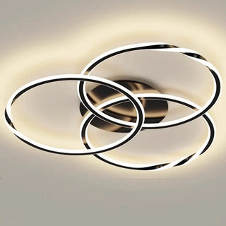 ZOWALA - Modern Circular LED Ceiling Light for Living Room White Image - 7