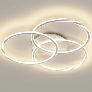 ZOWALA - Modern Circular LED Ceiling Light for Living Room White Image - 8