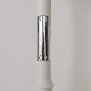 White Modern Geometric Globe Metal LED Floor Lamp Zawala Image - 13