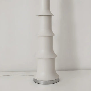 White Modern Geometric Globe Metal LED Floor Lamp Zawala Image - 15