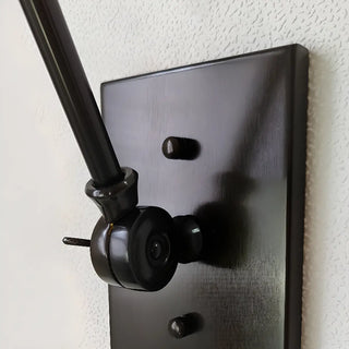 Industrial Black Cone Metal Swing Arm Wall Sconce Zawala Image - 10