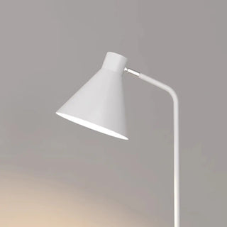 ZOWALA - Contemporary White Cone Floor Lamp with Side Table Image - 8