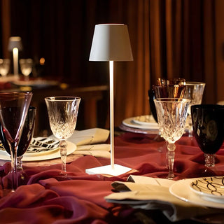 ZOWALA - Modern Metal LED Table Light Coffee Image - 1