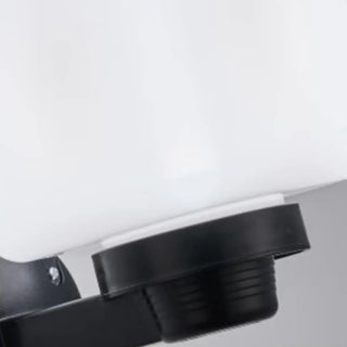 Contemporary White Square Glass Outdoor Wall Sconce Zawala Image - 14