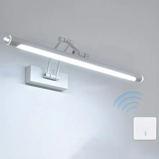 White Adjustable Modern Cylinder LED Vanity Light Zawala Image - 12