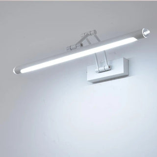 White Adjustable Modern Cylinder LED Vanity Light Zawala Image - 9