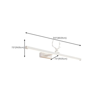 Creative Antler and Linear Design White Vanity Light Zawala Image - 10