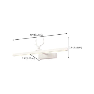 Creative Antler and Linear Design White Vanity Light Zawala #size