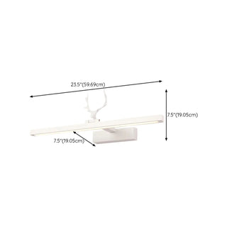 Creative Antler and Linear Design White Vanity Light Zawala Image - 9