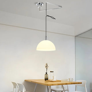Industrial Modern Dome Iron Dining Room Pendant Light Zawala Image - 3