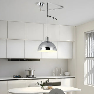 Industrial Modern Dome Iron Dining Room Pendant Light Zawala Image - 4