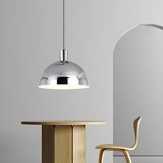Industrial Modern Dome Iron Dining Room Pendant Light Zawala Image - 9