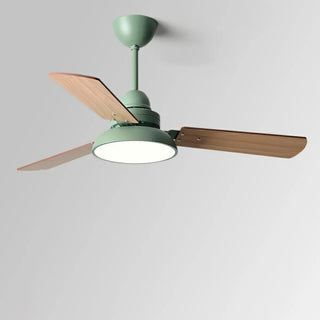 Modern Wood 3 Blades Standard Remote Ceiling Fan Light Zawala Image - 10