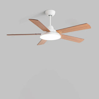 Modern Wood 3 Blades Standard Remote Ceiling Fan Light Zawala Image - 12