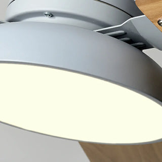 Modern Wood 3 Blades Standard Remote Ceiling Fan Light Zawala Image - 17