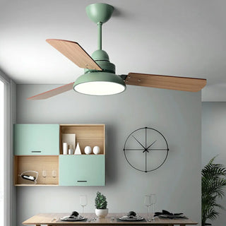 Modern Wood 3 Blades Standard Remote Ceiling Fan Light Zawala Image - 19