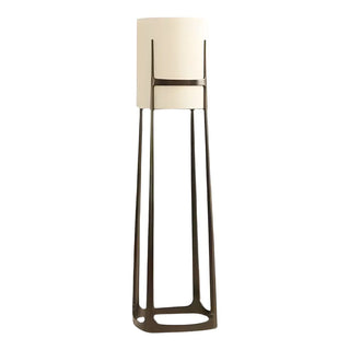 Minimalist White Cylinder Metal Modern Floor Lamp Zawala Image - 10