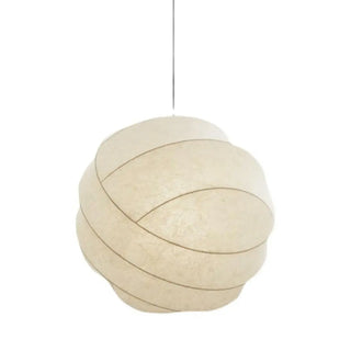 ZOWALA - Minimalist Globe Fabric Bedroom White Pendant Light Image - 9