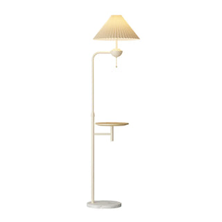 Adjustable Trendy White Cone Side Table Floor Lamp Zawala Image - 16