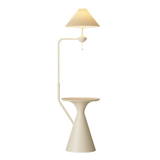 Adjustable Trendy White Cone Side Table Floor Lamp Zawala Image - 17