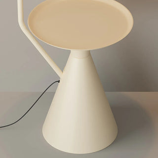 Adjustable Trendy White Cone Side Table Floor Lamp Zawala Image - 6
