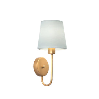 Fabric Shade Antler-Inspired Bedroom Wall Sconce Zawala Image - 12