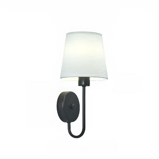 Fabric Shade Antler-Inspired Bedroom Wall Sconce Zawala Image - 8