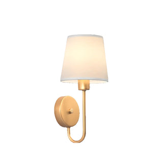 Fabric Shade Antler-Inspired Bedroom Wall Sconce Zawala Image - 9