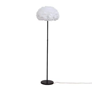 ZOWALA - Modern White Feather Metal Floor Lamp Image - 14