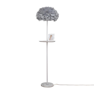 ZOWALA - Modern White Feather Metal Floor Lamp Image - 15