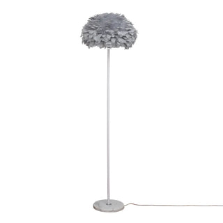 ZOWALA - Modern White Feather Metal Floor Lamp Image - 16