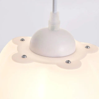 ZOWALA - Modern White Acrylic Flower Dining Room Pendant Light Image - 12