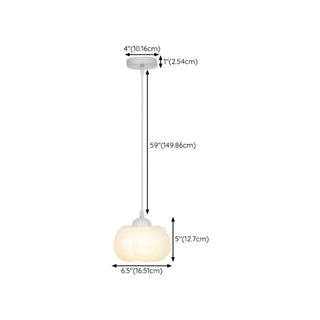 ZOWALA - Modern White Acrylic Flower Dining Room Pendant Light #size