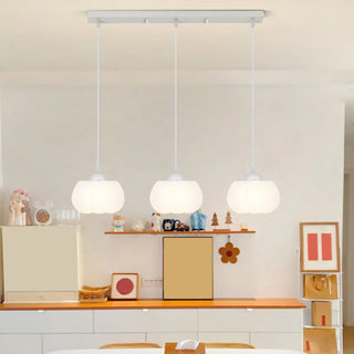 ZOWALA - Modern White Acrylic Flower Dining Room Pendant Light Image - 2