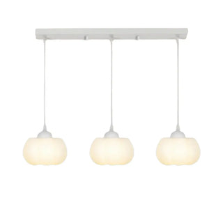 ZOWALA - Modern White Acrylic Flower Dining Room Pendant Light Image - 8